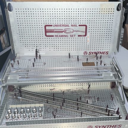 High-quality Synthes Universal Nail Reaming Set – complete instrumentation in its original tray for immediate use.  $599.00  Or Best Offer