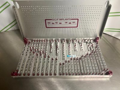 Surgical implant instrument tray with tools